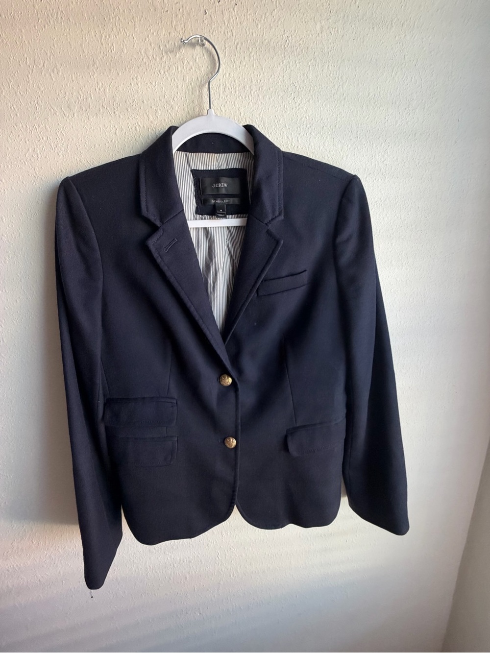 J. Crew Navy Blazer with Gold Buttons